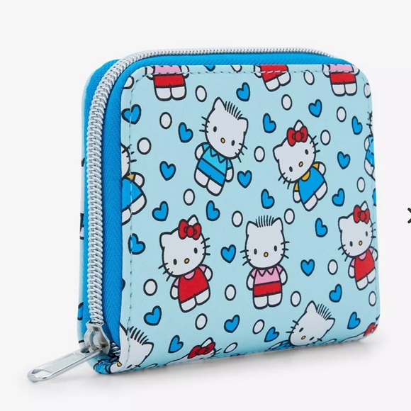 Loungefly Hello Kitty Blue Zipper Wallet NWT - Picture 2 of 4